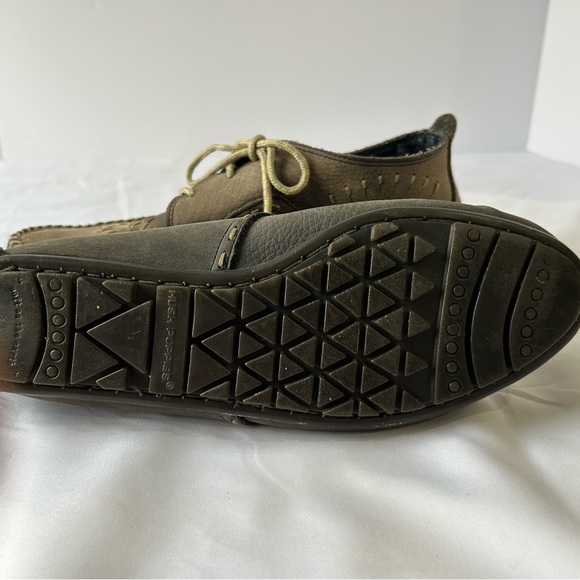 Hush puppies Vintage Leather Moccasins With Aztec Inspired Lining 8.5 - Picture 9 of 9